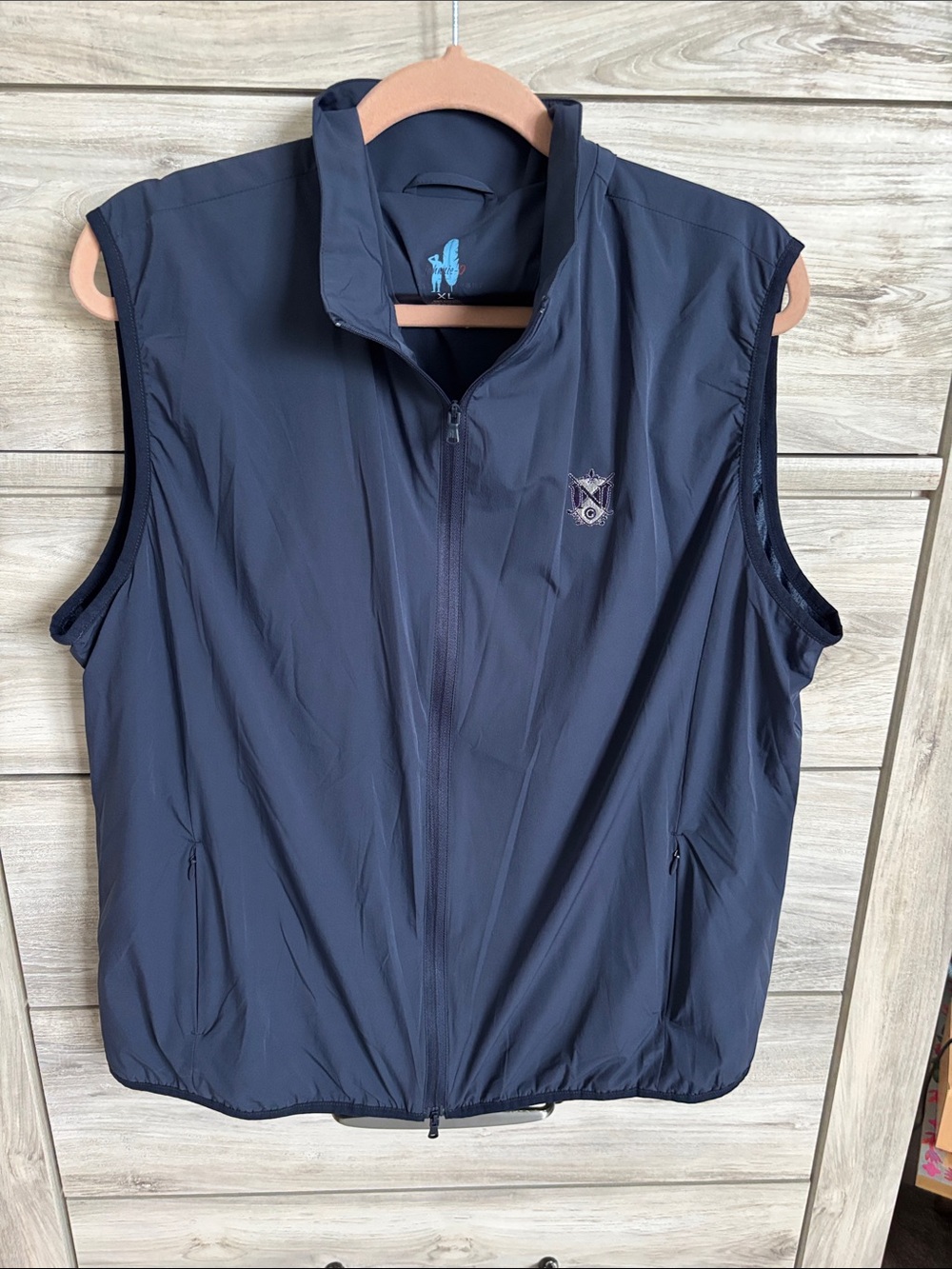 johnnie-O Men's Axis Water Resistant Performance Vest in the "Seal"